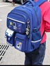 靓宝宝儿童书包男孩一到三到六年级男童小学生2025新款减负护脊双肩包二 大号宝蓝+补习袋(3-6年级) 实拍图