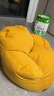 歪歪乐多巴胺宝宝卧室休闲椅子阅读单人沙发椅看书可爱儿童小沙发靠背椅 黄色 实拍图