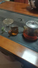 瓷牌茗茶具（cipaiming teaset） 透明玻璃茶具整套套装家用功夫茶壶茶杯会客泡茶器 透明把《八骏壶》6彩把杯 实拍图
