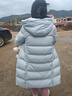 森马（Semir）90%鸭绒羽绒服女长款宽松显瘦冬季轻暖连帽外套防水109724113001 实拍图