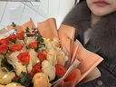 琐拉鲜花速递玫瑰花束求婚生日礼物送女友全国同城花店配送 52朵香槟玫瑰混搭花束 实拍图