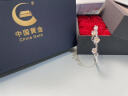 中国黄金 S925银十里桃花手镯女士实心手环饰品生日情人节礼物送女友老婆 【浪漫玫瑰礼盒】*八仓发货/极速送达 实拍图