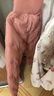 罗蒙儿童羽绒裤内胆男女童秋冬保暖裤子内穿校园服饰神器棉裤 粉色110 实拍图
