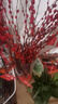 【银柳送挂饰】年宵花⭐真花鲜枝红色客厅室内干花盆栽摆件水培 【20枝】招财银柳-送新春挂件 60cm 实拍图