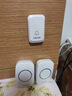 CACAZI/卡佳斯A06无线门铃 一拖二拖一不用电源直流用电池 遥控电子家用呼叫器防水老人呼叫器 （白色）一拖二配全套电池 实拍图