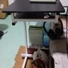 修乐电脑桌懒人床边桌台式家用简约书桌宿舍简易床上小桌子可移动升降 【升级键盘位+可升降】黑柳木色 实拍图