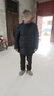 啄木鸟中老年人羽绒服男加厚款连帽老人短款外套爸爸装冬天衣服爷爷袄子 黑色【加厚升级】 3XL (可穿140-155斤) 实拍图