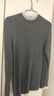 皮尔卡丹（pierre cardin）欧货秋冬新款木耳蕾丝领针织衫女半高领抽条显瘦套头毛衣衫打底衫 灰色 L 实拍图
