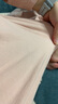 猫人女士睡衣女100%纯棉长袖纯色带胸垫简约宽松睡裙家居服虾粉M 实拍图