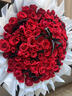 朵梓鲜花速递玫瑰花束送女朋友老婆生日礼物全国同城配送 99朵红玫瑰花束 实拍图