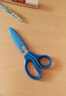 普乐士普乐士（PLUS） 儿童安全剪刀圆头小学生幼儿园手工剪纸美工小孩左右手左撇子圆头家用不伤手剪子 右手 蓝色 1把 实拍图
