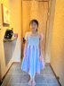 迪莎童话 公主裙女童连衣裙主持人礼服小中童2-10岁儿童装夏天表演服 彩虹款 160 晒单实拍图