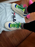 FILA 斐乐官方【杨幂同款】女ROCK摩登帆布鞋2025春夏时尚休闲运动鞋 实拍图
