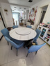 尽慧餐桌 岩板餐桌椅组合现代简约圆桌带转盘意式轻奢大小户型饭桌 岩板餐桌【带转盘】 1.2m 单餐桌 实拍图