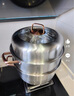 炊大皇 蒸锅三层304不锈钢蒸锅大号蒸笼加厚复合底燃气灶电磁炉通用 28cm 实拍图