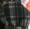 唐狮（TonLion）2026女显瘦松紧格纹休闲裤格子休闲裤女宽松休闲格子裤秋冬 实拍图
