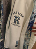 啄木鸟秋冬季外套男装加绒夹克加厚棉衣服青少年学生潮棒球服羽休闲绒服 米白色 2XL (建议150-175斤) 实拍图