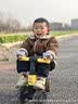 挖掘机男童儿童手套卡通可爱幼儿园半指翻盖针织毛线防寒保暖 灰色 实拍图