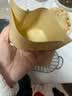 威尔基手抓饼袋子防油纸袋食品肉夹馍包装袋牛皮油纸袋食品级早餐袋煎饼 高低单开口12*12cm本色100个装 实拍图