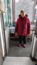 雅鹿羽绒服女可脱卸帽秋冬新款中年老年50岁奶奶羽绒冬装XWJ 酒红 6XL 195（建议170-195斤） 实拍图