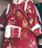 安妮优儿汉服女童拜年服2025新款儿童过年服冬装旗袍秋冬季新年衣服中国风 红色【送同款暖手宝】 120 实拍图
