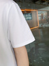 名创优品（MINISO）2025夏季纯棉短袖T恤男特级潮流百搭休闲打底上衣男大码简约体恤 【100%全棉 舒适亲肤】白色(纯色) L 175 (名创优品 品控严格) 实拍图
