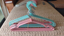 宣室堂 【50支装】衣架 无痕防滑晾衣架子 学生宿舍衣撑衣服架 【秋冬款】（加粗）粉色53g 20支装 实拍图