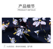 梵迪拉（F.DYRAA）泳衣女温泉显瘦连衣裙速干中老年妈妈泳装四件套11703深蓝黄花3XL 实拍图