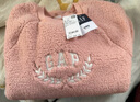 盖璞【大小童同款】男女童仿羊羔绒加厚卫衣上衣646064 粉色 160 cm (14-15岁) 亚洲尺码 实拍图