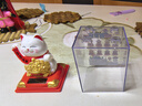 吉猫堂太阳能小招财猫摆件家居办公桌面自动摇手发财猫汽车车载中控装饰 【白色】聚宝盆太阳能招财猫 实拍图