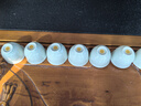 苏氏陶瓷（SUSHI CERAMICS）汝窑卵青 开片可养金线三才盖碗8茶杯高档礼盒装  实拍图