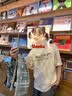迪伽达美式扎染短袖t恤男款夏季衣服男装潮牌重磅宽松半袖情侣体恤男 白色 常规 XL 【170-175CM/120-135斤】 实拍图