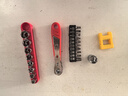贞嘻双向棘轮扳手套装迷你弯螺丝刀拐角十字花狭窄空间多功能套筒扳手 36齿棘轮螺丝刀【21件套】 实拍图
