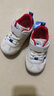 泰兰尼斯秋季童鞋女宝宝学步鞋软底机能鞋男童透气面包鞋白/蓝22码 实拍图