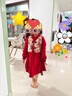 ASK JUNIOR【新年装】儿童女童连衣裙冬季国风新中式旗袍公主裙假两件礼服裙 实拍图