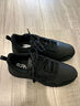 安踏云逸小黑鞋男鞋运动鞋子男士夏季皮面防泼水软底减震跑步徒步鞋子 【爆款推荐皮面防泼水神器】黑武士-4 42.5 码 实拍图