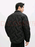 GXG男装宽松短款羽绒服衬衫外套冬季 黑色 180/XL 实拍图