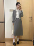 妍莉芬（yanlifen）秋装搭配一整套韩剧穿搭衣服气质小香风连衣裙两件套装女裙子春秋 内搭+开衫+裙子 L 【105-115斤】 实拍图