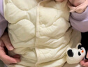 巴拉巴拉童装宝宝马甲外穿冬装婴儿衣服背心羽绒服轻薄萌男童女童儿童 冷蛾黄30902-白鸭绒 73 实拍图