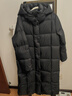 美力城【檀健次同款】长款羽绒服女装新款极地鹅绒外套时尚泡芙110 猛石黑 S （100-110斤） 实拍图