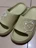 百慕倾臣儿童拖鞋女孩夏季eva卡通亲子百搭居家浴室洗澡防滑凉拖鞋男宝宝 绿色 36-37 适合35-36 实拍图
