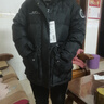 波司登（BOSIDENG）【反季】冬季极寒羽绒服鹅绒女款中长款连帽新国标商场同款外套 【店长推荐】迷彩黑9813 S 160/84A 体重约110-130斤 实拍图