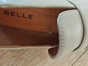 百丽（Belle）羊皮简约上班乐福鞋女通勤平跟百搭单鞋B1983CM4 米色 37 (235mm) 实拍图