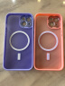 KEKLLE【肤感磁吸】适用iPhone13手机壳 苹果13保护套磁吸无线充电磨砂防摔镜头全包软边保护套 樱花粉 实拍图