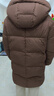 美力城暖天鹅泡芙羽绒服中长款女高端90鹅绒加厚外套保暖157 棕色 M （110-125斤） 实拍图