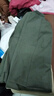 真维斯（Jeanswest）纯棉休闲裤男士春夏季新款大码宽松直筒多口袋耐磨工装裤子男 灰绿 /口袋带拉链 4XL 码【推荐180-195斤】 实拍图