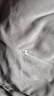 南极人（Nanjiren）牛奶绒被套200x230cm单件冬季加绒加厚1.5被罩珊瑚绒法兰绒被子套 贝壳边-繁星蓝-灰【双面加绒】 200x230cm-单被套 实拍图