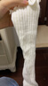 雪茜曼堆堆袜套女针织原宿风y2k辣妹亚文化日系jk学院风小腿长筒袜白2双 实拍图