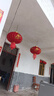 倍欢喜 2025新年装饰大红灯笼吊灯中国风挂饰元宵节户外阳台大门 100#全家福一对装+LED灯+长杆款 实拍图