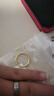 中国黄金（CHINA GOLD）樱花黄金戒指女足金古法素圈对戒婚戒七夕情人节礼物送女友老婆 17#樱花戒指约1.1g*甄选礼盒 实拍图
